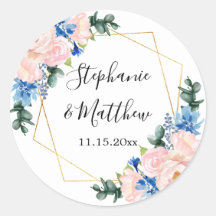 Blütenblütenblütenpink Geometric Floral Wedding