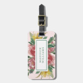 Blütenblutende Blume Gepäckanhänger (Vorderseite vertikal)