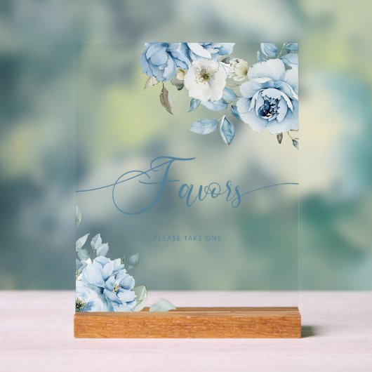 Blütenblütenfavoriten Acrylschild (Neutral)