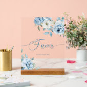 Blütenblütenfavoriten Acrylschild (Hochzeit)