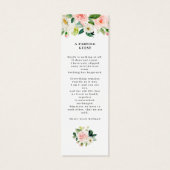 Blütenblütenfeiern zum Lesezeichen des Lebens (Rückseite)