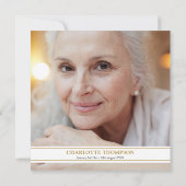 Blütenblütenfest - Foto des Lebens Einladung (Rückseite)