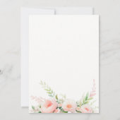 Blütenblütenhochzeit Einladung (Rückseite)