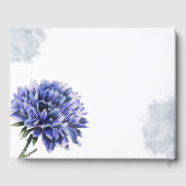 Blütenblütenhochzeit Gästebuch (Rückseite)