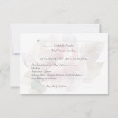 Blütenblütenhochzeit RSVP Karte (Rückseite)