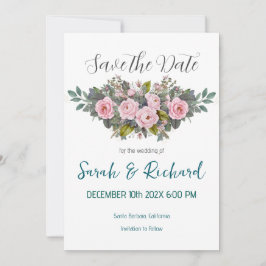 Blütenblütenhochzeit Save The Date