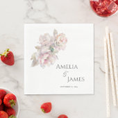 Blütenblütenhochzeit Serviette (Beispiel)