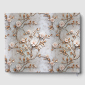 Blütenblütenhochzeit von Rose Gästebuch (Rückseite)