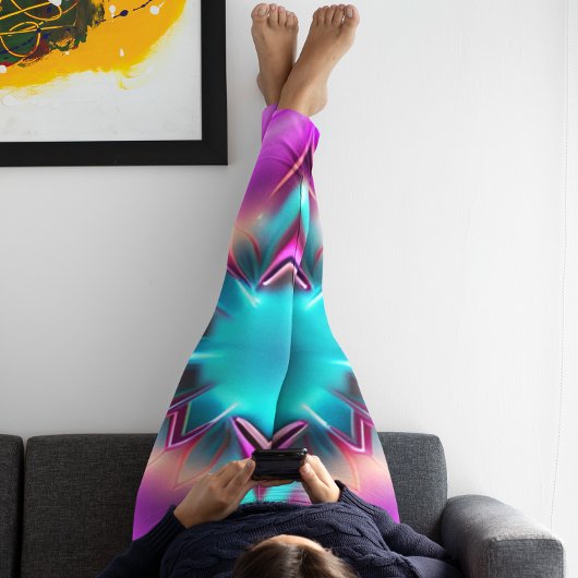 Blütenblütenleuchten der Frauen Leggings