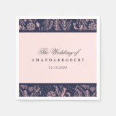 Blütenblütenmärchen in Rosa Serviette (Vorderseite)