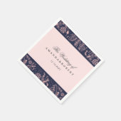 Blütenblütenmärchen in Rosa Serviette (Ecke)