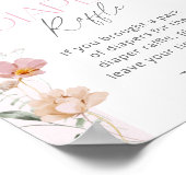 Blütenblütenrosa Blütenspinner Poster (Ecke)