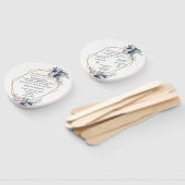 Blütenblütenrosa, geometrische Hochzeit Fächer (Non-assembled)