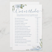 Blütenblütenspiel Oben oder Unter Brautparty (Vorne/Hinten)