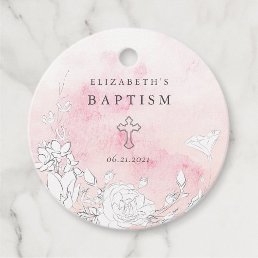 Blütenblütentipp Geschenkanhänger (Vorderseite)