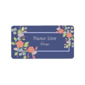 Blütenbogen Adressaufkleber (Vorne)