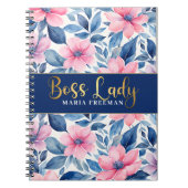 Blütenbossdame Notizblock (Vorderseite)