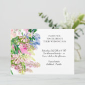 Blütenbotanische Frühlingsblumen Feiertagskarte (Stehend Vorderseite)