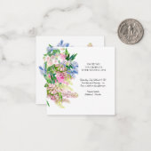 Blütenbotanische Frühlingsblumen Mitteilungskarte (Vorderseite/Rückseite Beispiel)