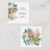 Blütenbotanische Frühlingsblumen Mitteilungskarte (Vorne/Hinten)