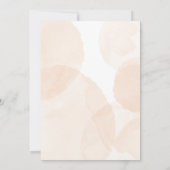 Blütenbraun-braune Hochzeit Einladung (Rückseite)