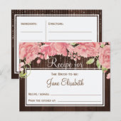 Blütenbraun für die Rezeptionskarte Postkarte (Vorne/Hinten)