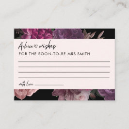 Blütenbraun in blühendem schwarzblütenschwarzem Br Begleitkarte