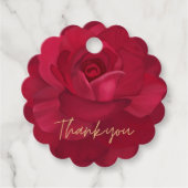 Blütenbraun in Rose und Brautparty mit goldenem Bl Geschenkanhänger (Vorderseite)