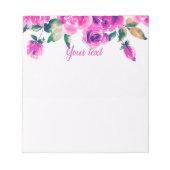 Blütenbraun Notizblock (Vorderseite)