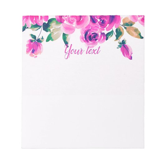 Blütenbraun Notizblock (Vorderseite)