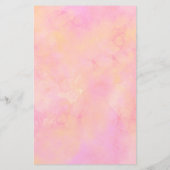 Blütenbraun-Rosa-Aquarell für Sonnenblumen Briefpapier (Rückseite)