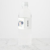 Blütenbraun Wasserflaschenetikett (Rückseite)