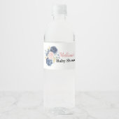 Blütenbraun Wasserflaschenetikett (Vorderseite)