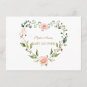 Blütencreme Wasserfarbe Brötchen Begleitkarte (Rückseite)