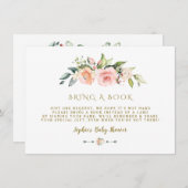 Blütencreme Wasserfarbe Brötchen Begleitkarte (Vorne/Hinten)