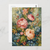 Blütendarmbildung Postkarte (Vorne/Hinten)