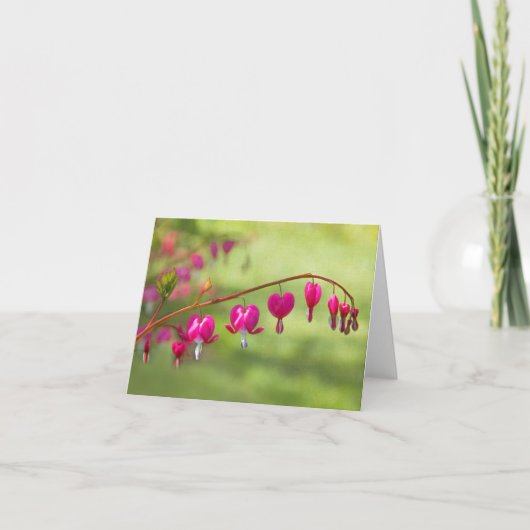 Blutende Herzen Karte (Vorderseite)