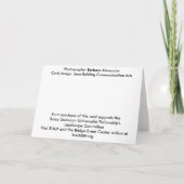 Blutende Herzen Karte (Rückseite)