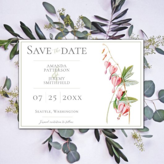 Blutende Herzen merken sich das Datum Save The Date