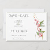 Blutende Herzen merken sich das Datum Save The Date (Vorderseite)