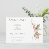 Blutende Herzen merken sich das Datum Save The Date (Stehend Vorderseite)