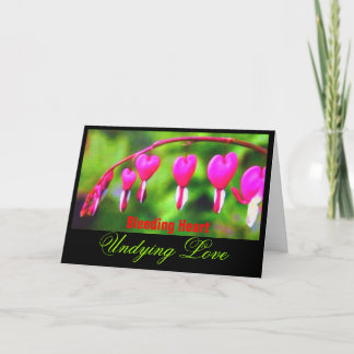 ☼ ✿ blutende herzunsterbende Liebe Grußkarte ✿ ☼ Karte