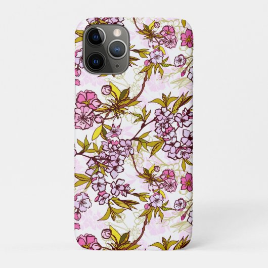 Blutende Kirschblütenmuster Case-Mate iPhone Hülle (Rückseite)