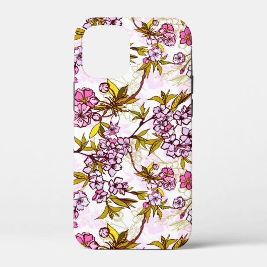Blutende Kirschblütenmuster Case-Mate iPhone Hülle (Rückseite)
