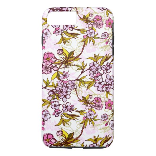 Blutende Kirschblütenmuster Case-Mate iPhone Hülle (Rückseite)