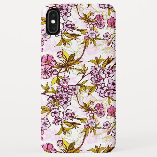 Blutende Kirschblütenmuster  Case-Mate iPhone Hülle (Rückseite)