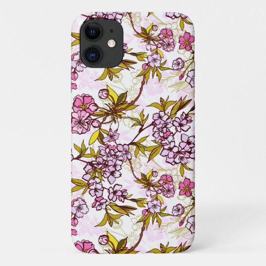 Blutende Kirschblütenmuster Case-Mate iPhone Hülle (Rückseite)