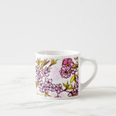Blutende Kirschblütenmuster Espressotasse (Rechts)