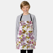 Blutende Kirschblütenmuster  Schürze (Getragen)