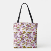 Blutende Kirschblütenmuster Tasche (Rückseite)